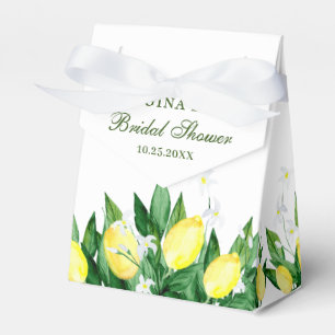 Elegant Lemon Blossom Grünes Brautparty Geschenkschachtel