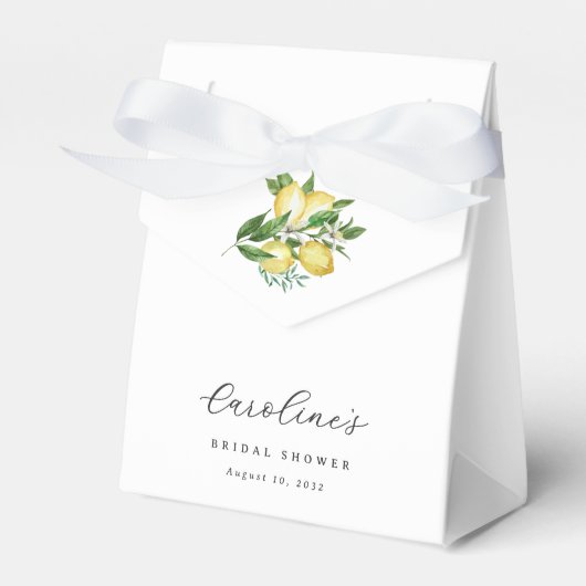 Elegant Lemon Citrus Brautparty Geschenkschachtel (Vorderseite)