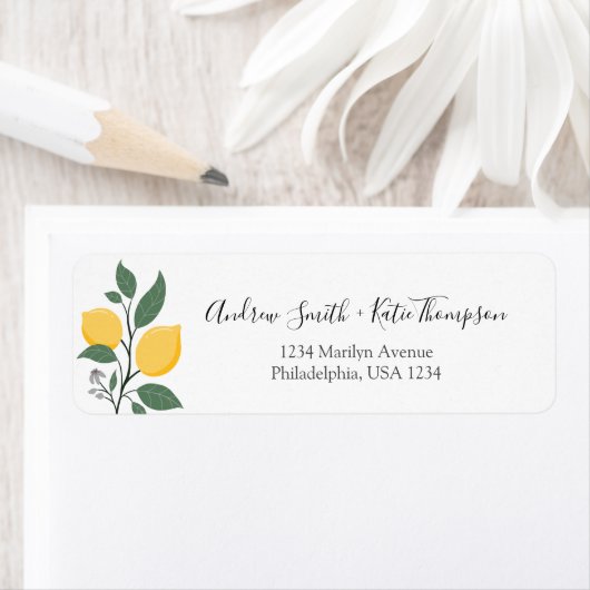 Elegant Lemon Foliage Calligrafy Script Name (Insitu)