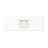 Elegant Lemon Greenery Return Address (Vorne)
