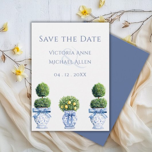 Elegant Lemon Grove Arch Wedding speichern das Dat Save The Date
