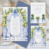 Elegant Lemon Grove Arch Wedding speichern das Dat Save The Date