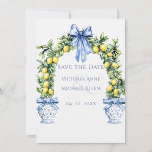 Elegant Lemon Grove Arch Wedding speichern das Dat Save The Date