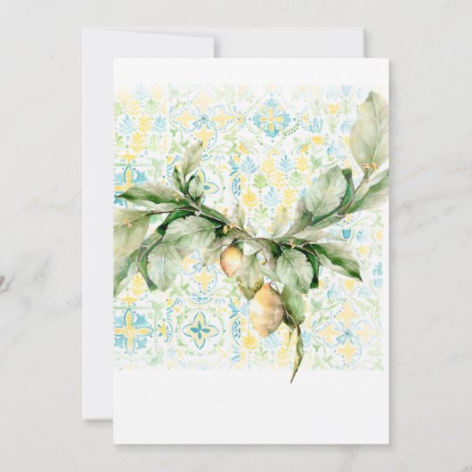 Elegant Lemon Grove Picnic Brautparty (Rückseite)