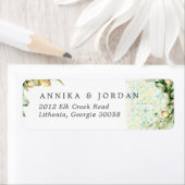 Elegant Lemon Grove | Wedding Address Label (Insitu)