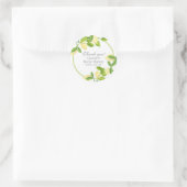 Elegant Lemons Bridal Vielen Dank Runder Aufkleber (Tasche)