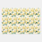 Elegant Lemons Geschenkpapier Set (Vorderseite)