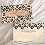 Elegant Leopard Cheetah Print Brown Black Custom Visitenkarte<br><div class="desc">Das ist eine moderne elegante Leopard Cheetah Custom Business Card!</div>