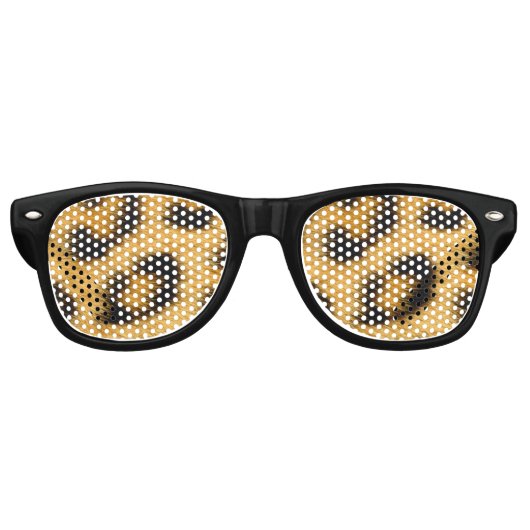 Elegant Leopard Fur - Party Shade Partybrille (Vorderseite)