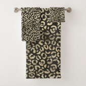 Elegant Leopard Print Badhandtuch Set (Insitu)