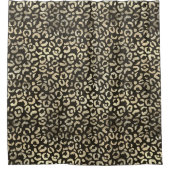 Elegant Leopard Print Duschvorhang (Vorderseite)