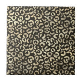 Elegant Leopard Print Fliese (Vorderseite)
