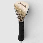Elegant Leopard Print Golf Headcover (Vorderseite)