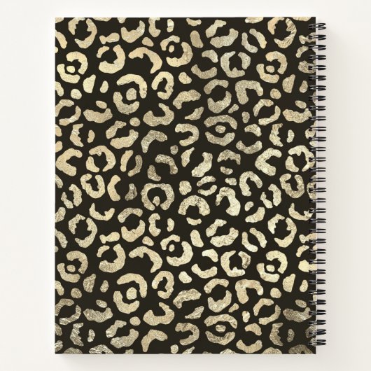 Elegant Leopard Print Notizblock (Rückseite)