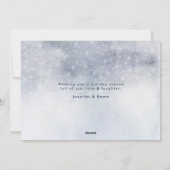 Elegant Let it Snow Foto Feiertagskarte (Rückseite)