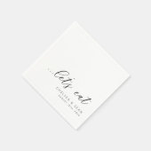 Elegant Let's Eat Wedding Reception Serviette (Ecke)