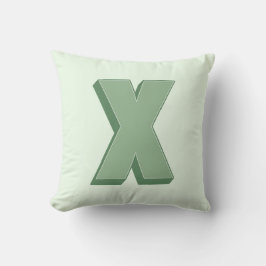 Elegant Letter X Monogram Personalized Initial Kissen