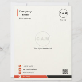 Elegant Letterhead Template for Personal Brands Briefbogen