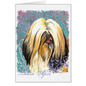 Elegant Lhasa Apso Card (Vorne)
