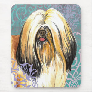 Elegant Lhasa Apso Mousepad