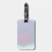 Elegant Libra Zodiac Sign Mother of Pearl Style Gepäckanhänger (Rückseite vertikal)