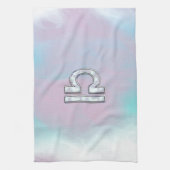 Elegant Libra Zodiac Sign Mother of Pearl Style Küchentuch (Vertikal)