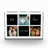 Elegant Liebe 3 Foto Keepake (Vorderseite)