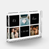 Elegant Liebe 3 Foto Keepake (Links)