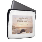 Elegant Lifestyle Quote Art Laptopschutzhülle (Vorne Rechts)