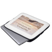 Elegant Lifestyle Quote Art Laptopschutzhülle (Vorne Knopf)