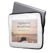 Elegant Lifestyle Quote Art Laptopschutzhülle (Vorderseite Links)