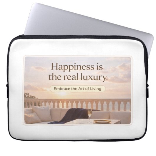 Elegant Lifestyle Quote Art Laptopschutzhülle (Vorderseite)