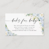 Elegant Light Blue Books For Baby Enclosur Begleitkarte (Vorderseite)