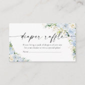 Elegant Light Blue Diaper Raffle  Enclosur Begleitkarte (Vorderseite)