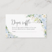 Elegant Light Blue Diaper Raffle  Enclosur Begleitkarte (Vorderseite)