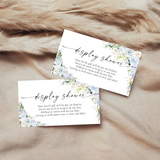  Elegant Light Blue Display Shower Enclosure Card Begleitkarte