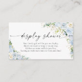  Elegant Light Blue Display Shower Enclosure Card Begleitkarte (Vorderseite)