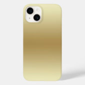 Elegant Light Gold Aquamarin iPhone 14 / iPad Gehä Case-Mate iPhone Hülle (Rückseite)