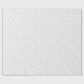 Elegant Light Gray Botanical Floral Pattern Geschenkpapier (Flach)