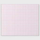 Elegant Light Pink & White 50th Birthday Gift Wrap Geschenkpapier (Flach)