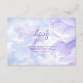 Elegant Light Purple Lilac Flowers Wedding Begleitkarte (Vorderseite)