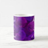 Elegant Lila 40 und Fabelous Jahr Personalisiert Kaffeetasse (Mittel)