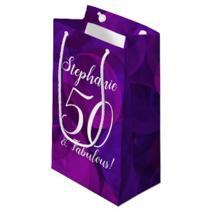 Elegant Lila 50 und fabelhafte Geburtstagsparty Kleine Geschenktüte