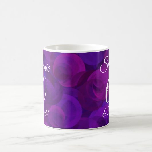 Elegant Lila 60 und Rentenersatz Kaffeetasse (Mittel)