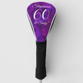Elegant Lila 60 und Sassy Birthday Party Golf Headcover