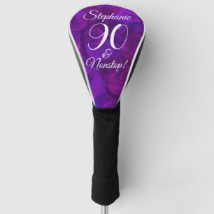 Elegant Lila 90 und Nonstop Geburtstagsparty Golf Headcover