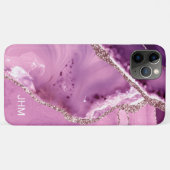 Elegant Lila Agate Case-Mate iPhone Hülle (Rückseite (Horizontal))