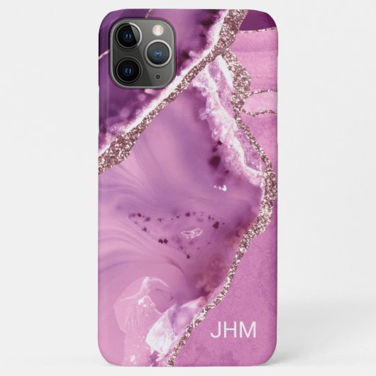 Elegant Lila Agate Case-Mate iPhone Hülle (Rückseite)