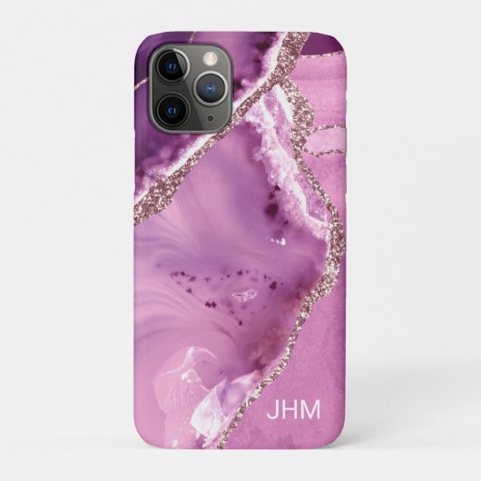 Elegant Lila Agate Case-Mate iPhone Hülle (Rückseite)