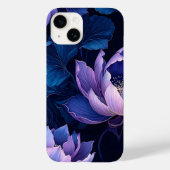 Elegant Lila Blue Lotus iPhone Case (Rückseite)
